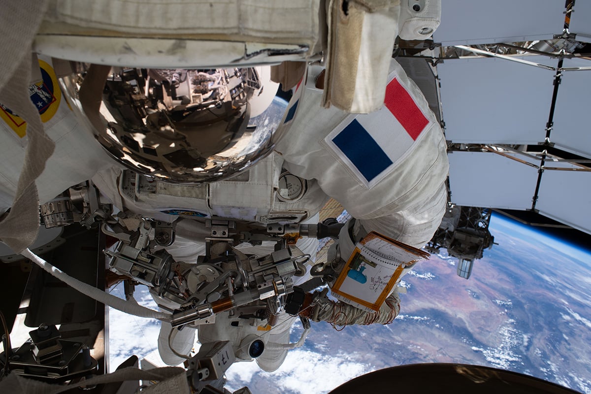 ESA astronaut Sophie Adenot during EVA-97. Credit: ESA/NASA