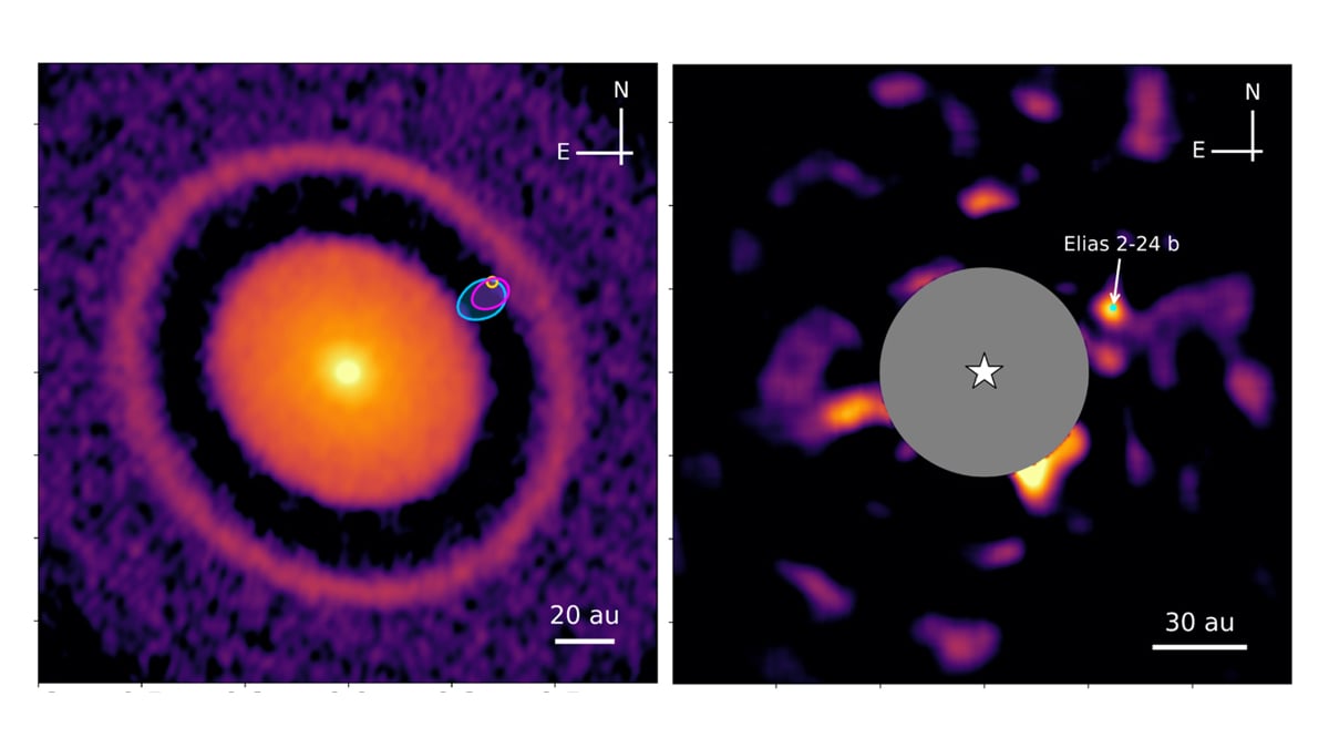 These are the images of the youngest exoplanet ever found cover
