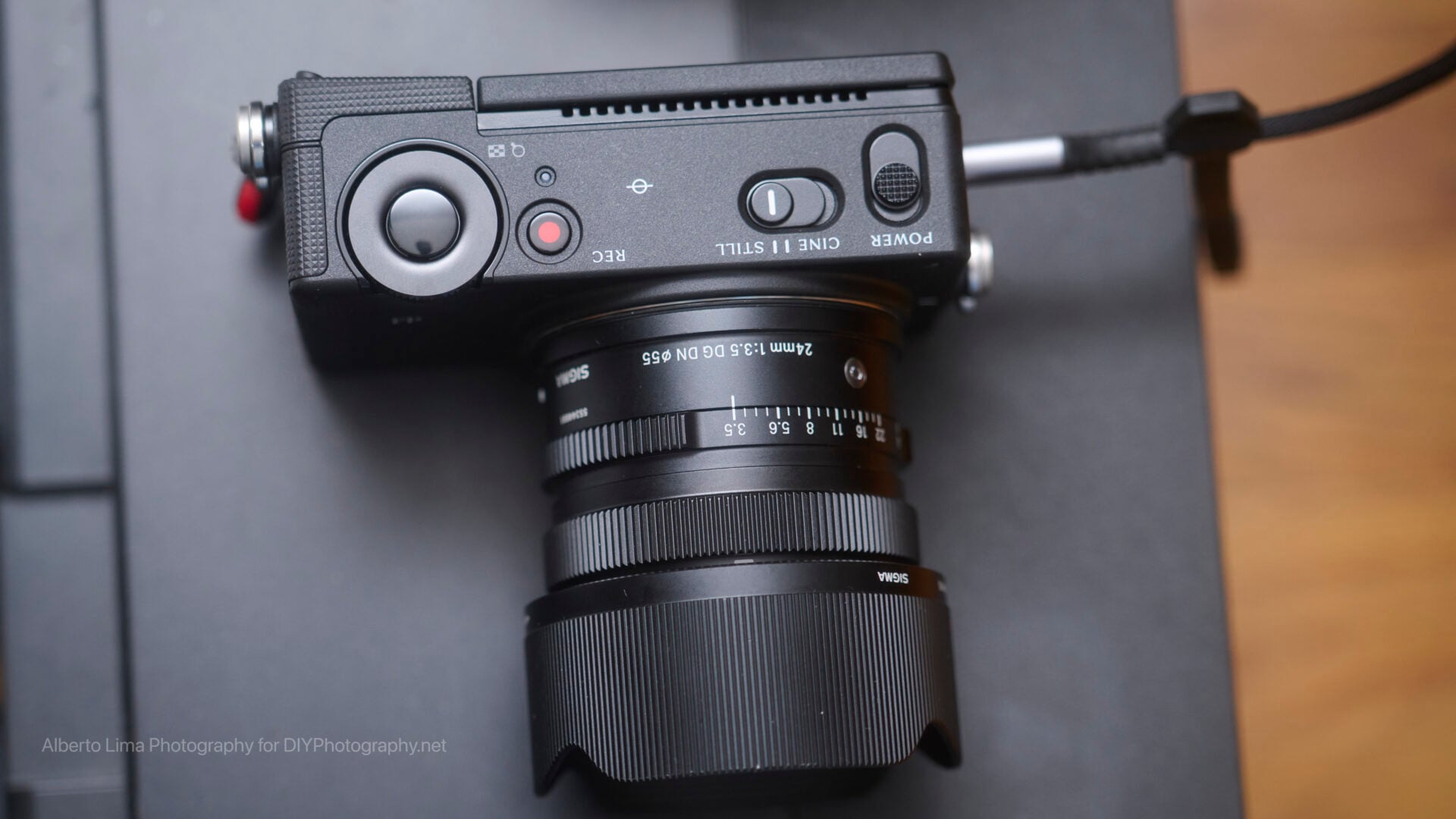 Top plate view of the Sigma FP2