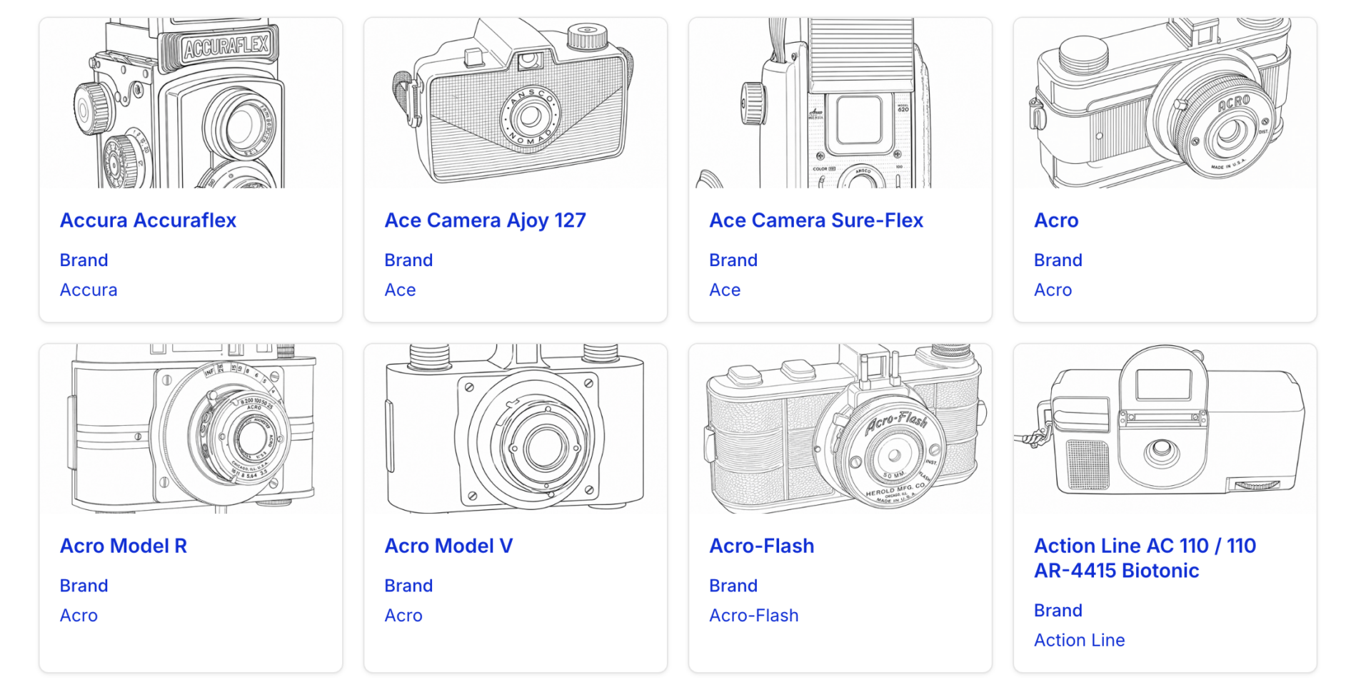 film camera database