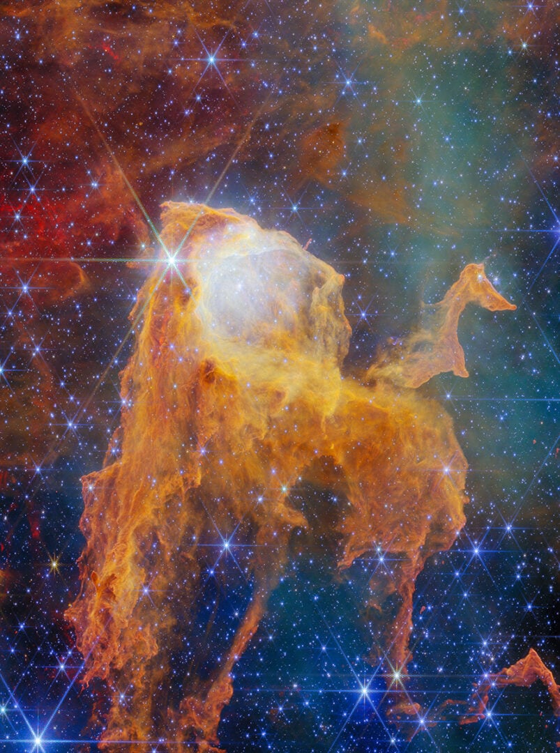 James Webb's infrared image of the region. Credit: NASA/ESA/CSA/STScI