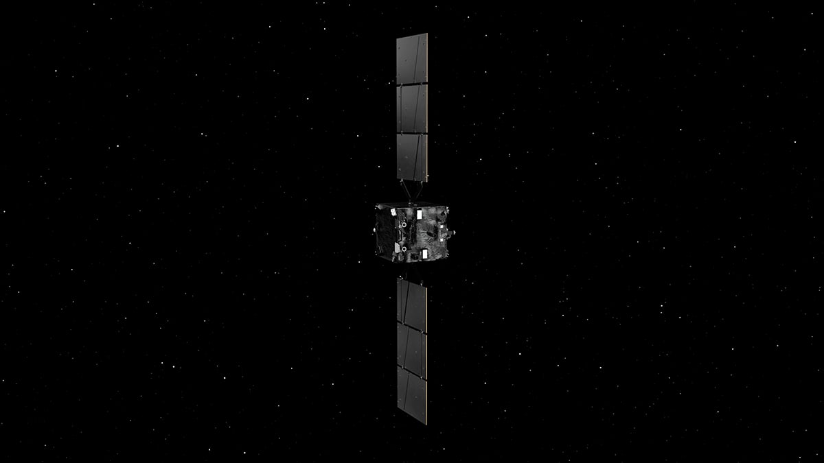 Hera spacecraft with Asteroid Framing Camera facing front. Credit: ESA-Science Office