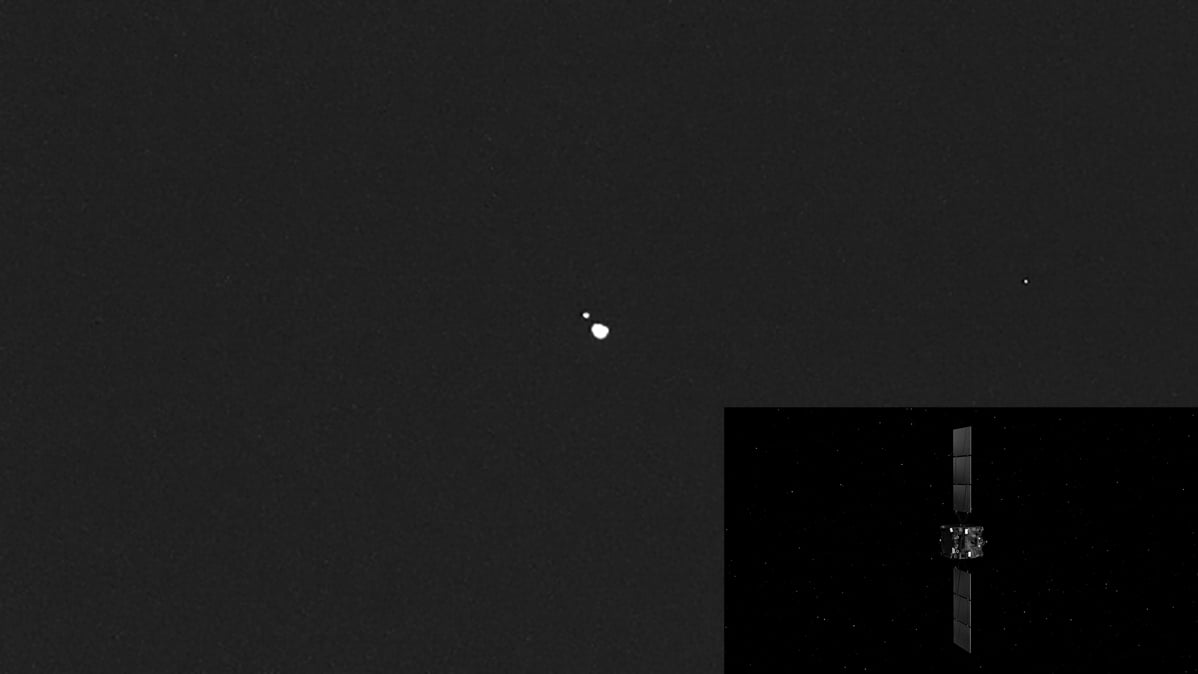 Hera spacecraft resolves two asteroids from 1000 km away cover