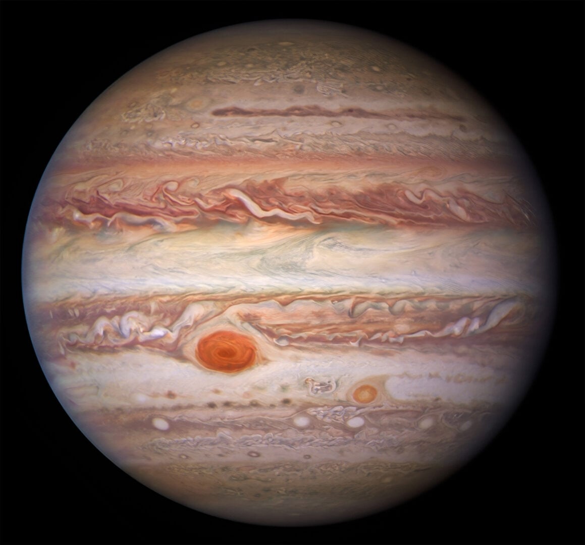 Hubble Space Telescope visible light image of Jupiter, the most recognizable view of the planet. Credit: NASA/ESA/NOIRLab/NSF/AURA/M.H. Wong and I. de Pater (UC Berkeley) et al.