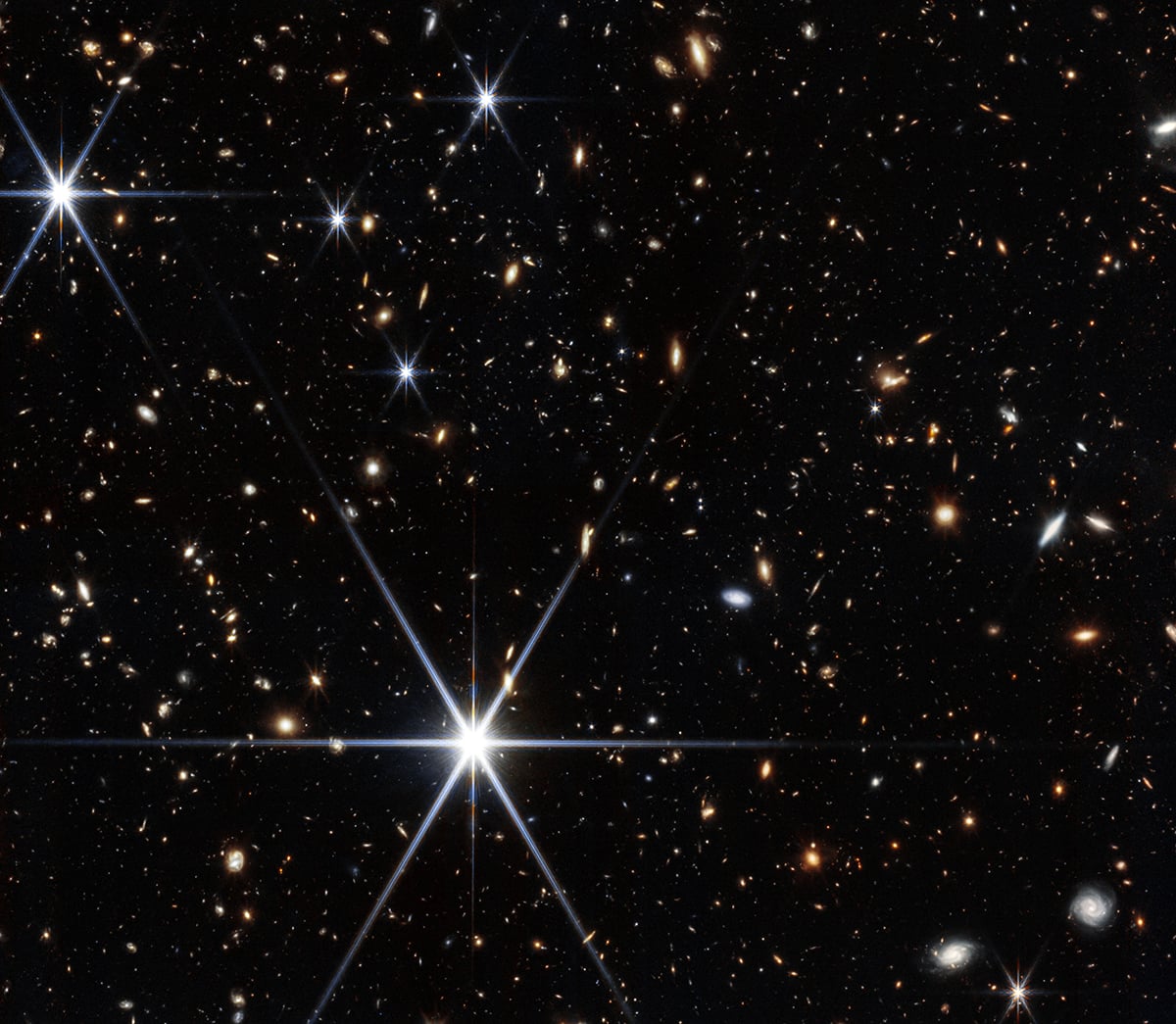 This image shows the field where the James Webb Space Telescope’s NIRCam was able to detect the host galaxy of the fast radio burst. Credit: NASA, ESA, CSA, STScI, T. Nanayakkara (USYD). Image Processing: J. DePasquale (STScI)