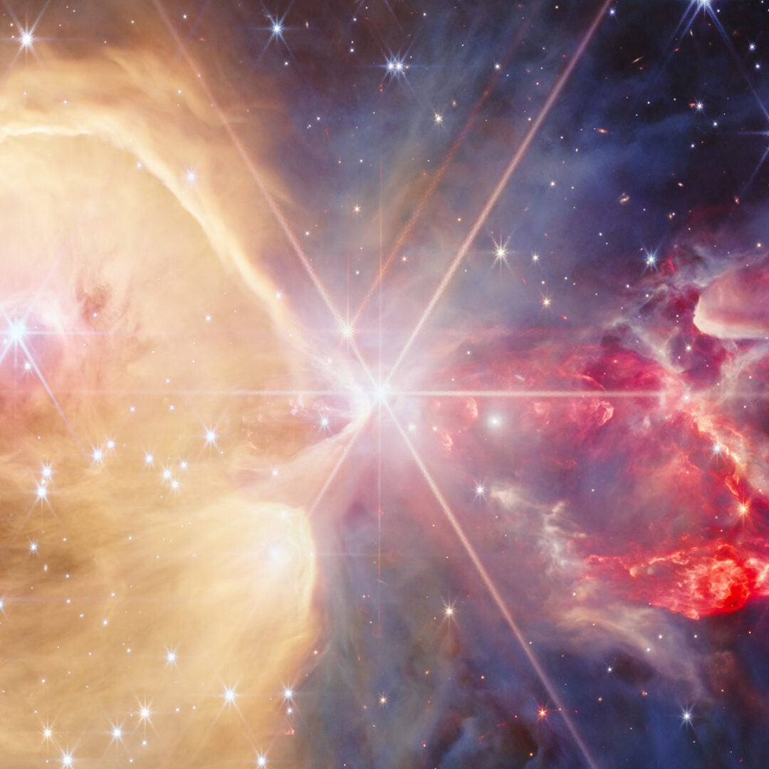 The massive star LkHα 234 sits at the center of the image. Credit: NASA, ESA, CSA, STScI; Image Processing: A. Pagan (STScI)