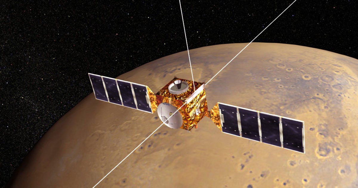 An illustration of ESA's Mars Express spacecraft. Credit: ESA