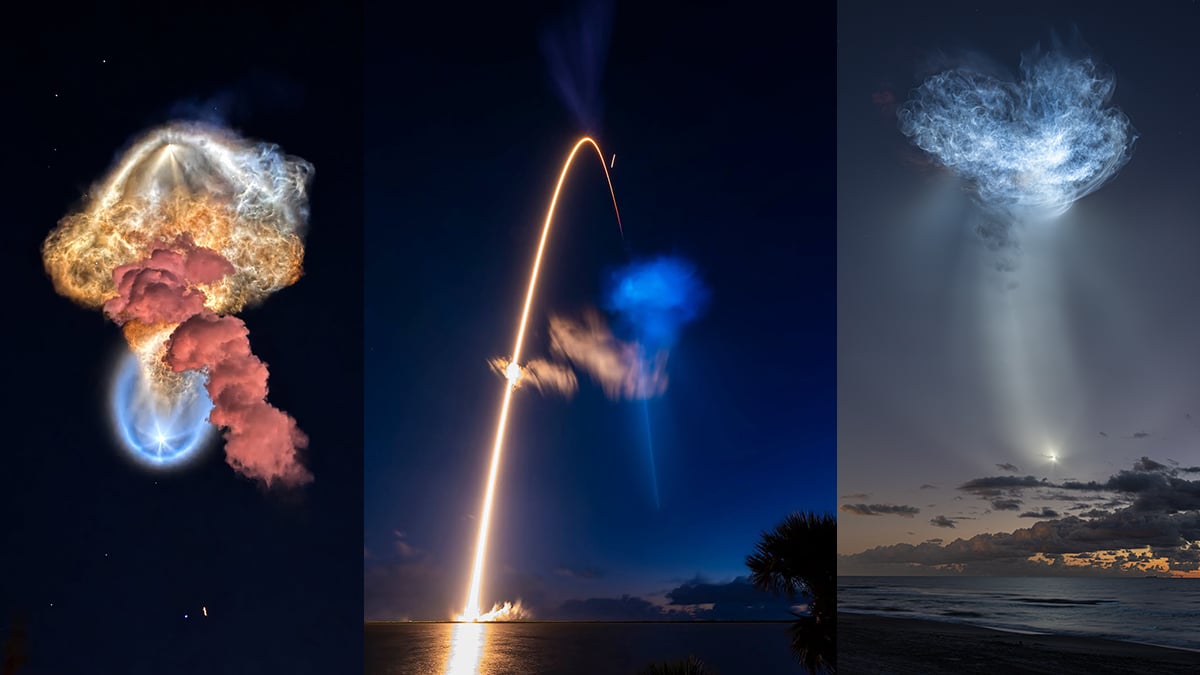 NASA's SpaceX CRS-35 launch creates a giant jellyfish in the sky cover