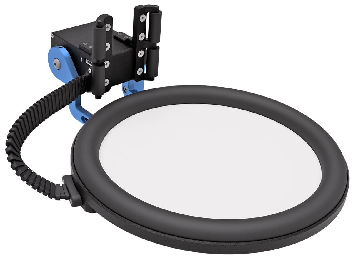 The motorized flat panel weighs only 400 gm