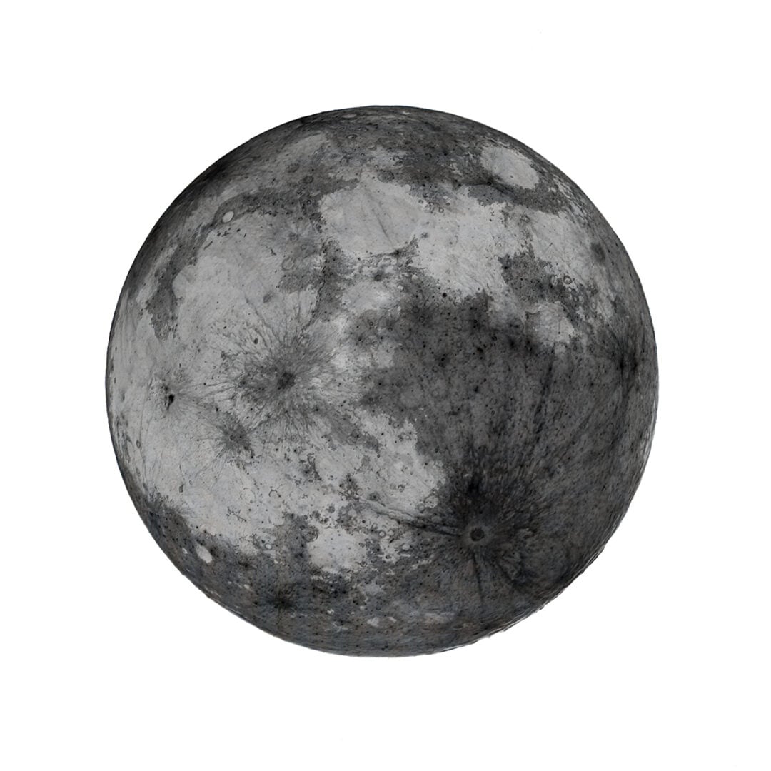 The lunar craters were very sharp
