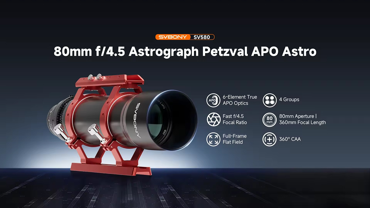 Svbony launches the SV580 refractor telescope
