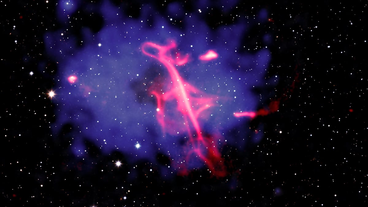 NASA's Chandra captures a giant cosmic treble clef cover