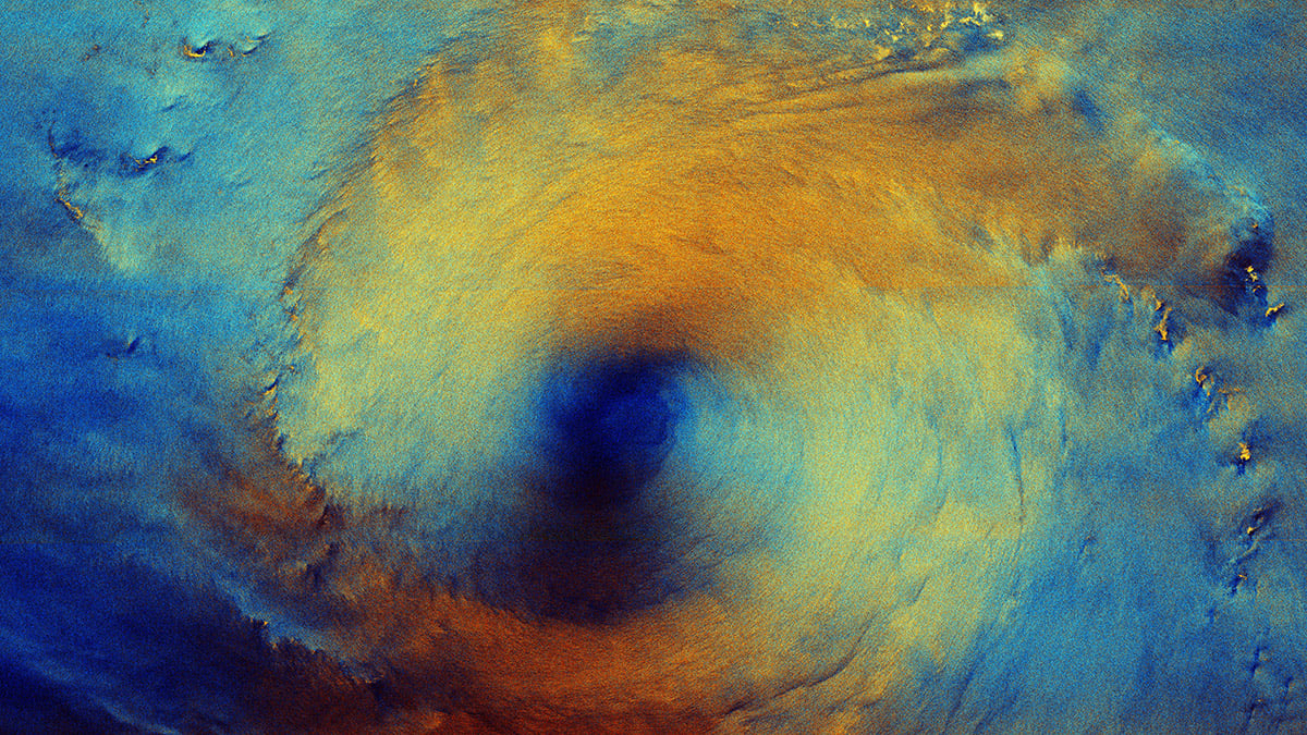 ESA satellite captures Typhoon Surigae in an unusual image cover