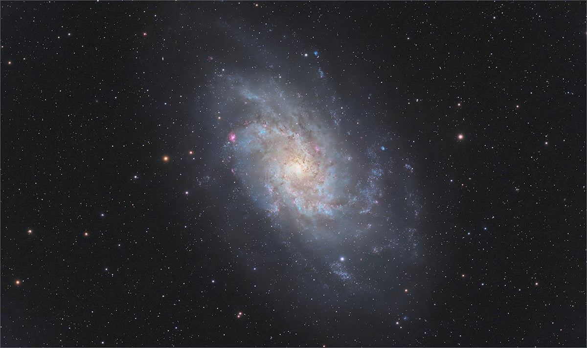 Triangulum galaxy captured with Vaonis Atlas. Credit: Vaonis
