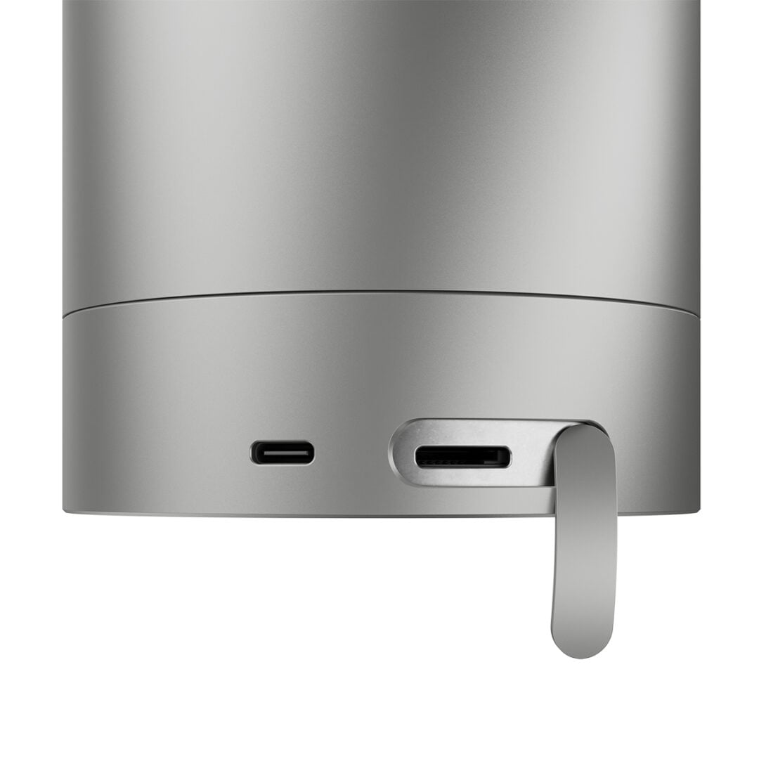 SkyDock includes a MicroSD card slot (right) and a USB-C port (left)