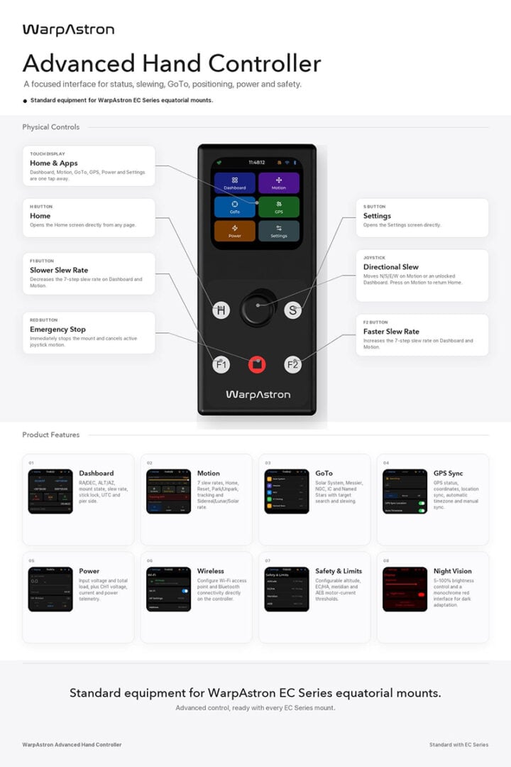 The new hand controller for the WD-20E